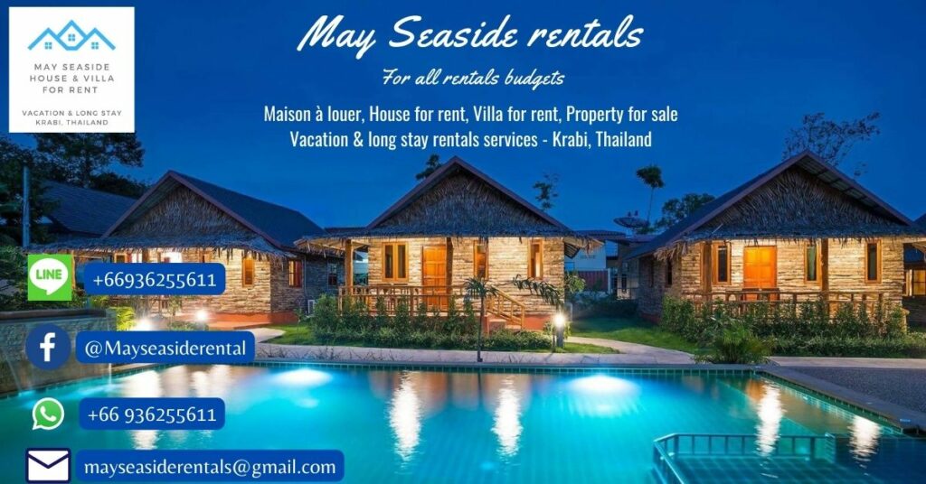 House and villa for rent vacation and long-stay Krabi Thailand