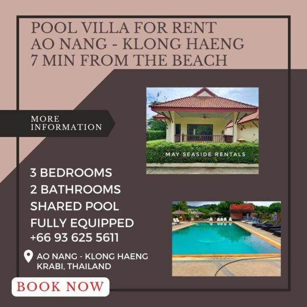 Pool Villa for rent Ao Nang