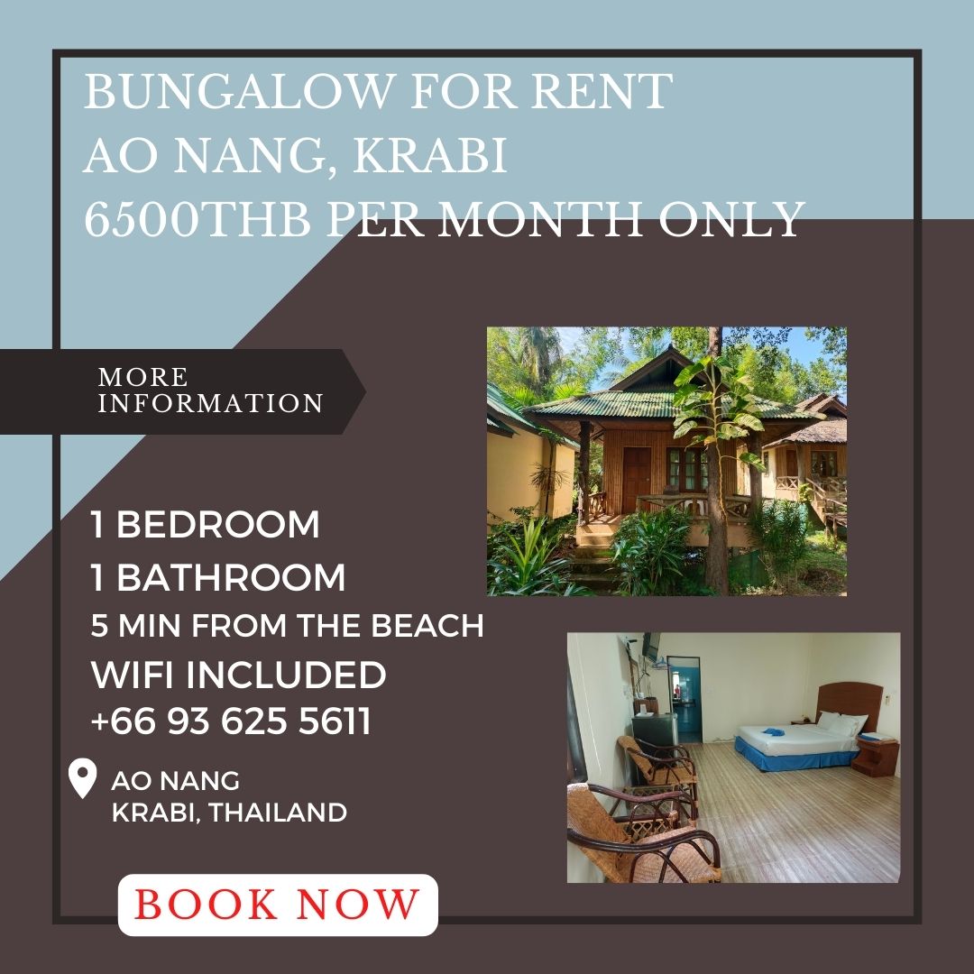 Cheap bungalow for rent Ao Nang